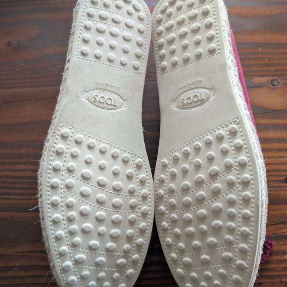 Tod's Italy Slip On Espadrille Loafers EU 36 US 6 - Picture 3 of 6